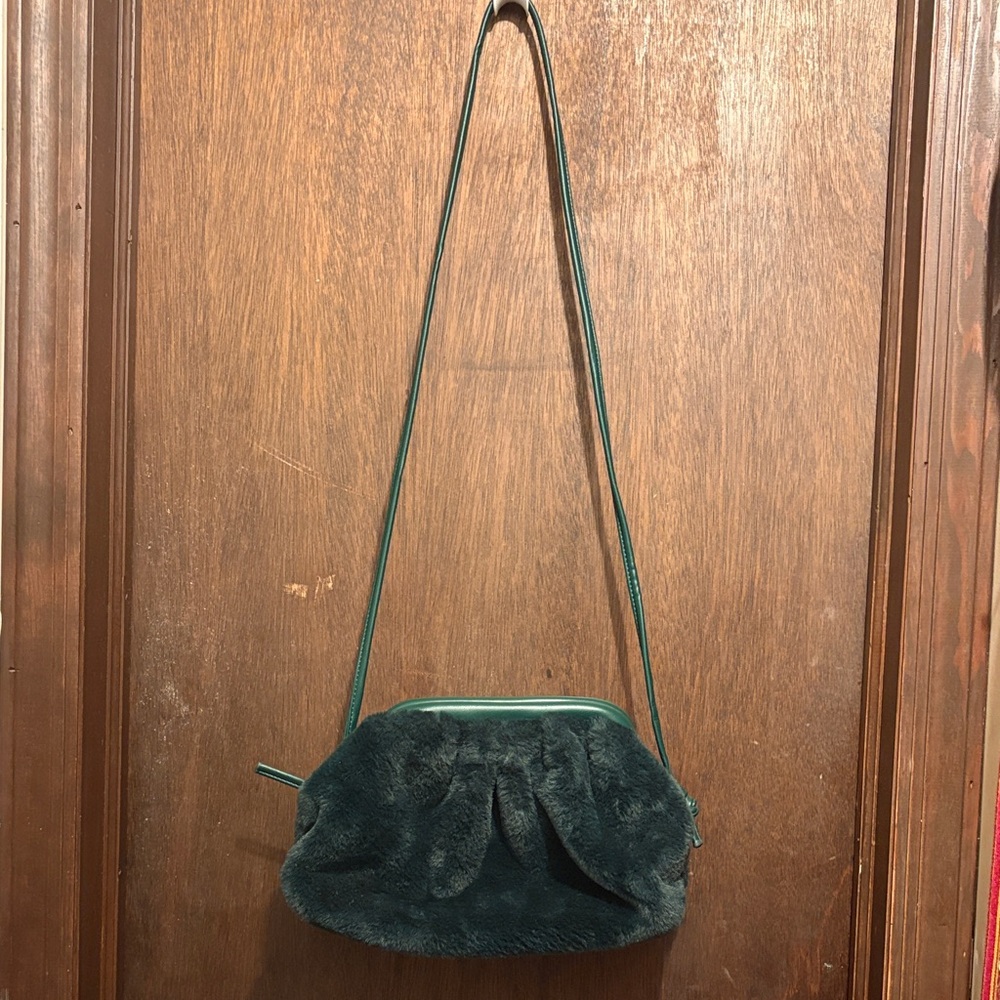 Dynamite Faux Fur Clutch Crossbody